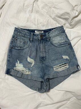 One Teaspoon Bandits High Waisted Denim Short Size 24
